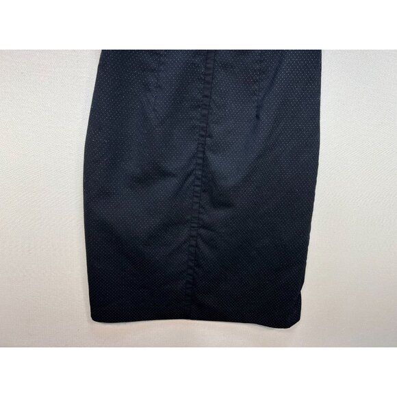 Talbots Women's Wool Blend A-Line Dress Polka Dot Size 4 Navy Blue Short Sleeve - Picture 6 of 12